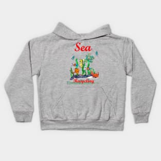 Ocean - Sea Recycling Kids Hoodie